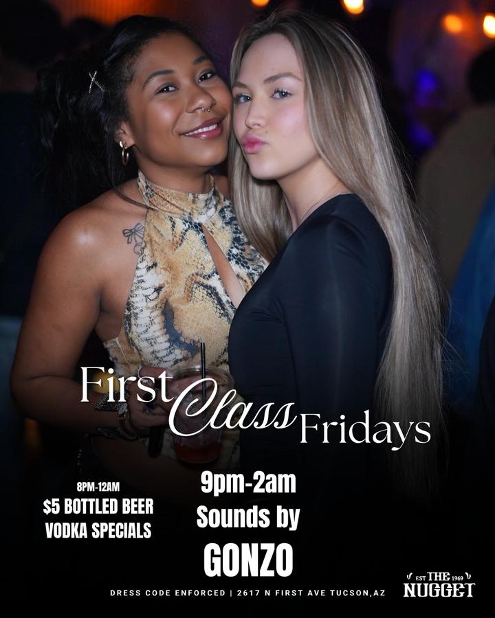 First Class Fridays flyer